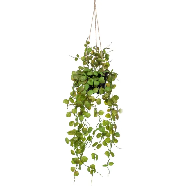 Emerald Kunstplant hangend in pot lantaarnplant 50 cm ceropegia