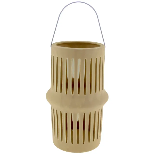 Home Society Lantaarn - Bree - L - 15x25cm - Porselein - Beige