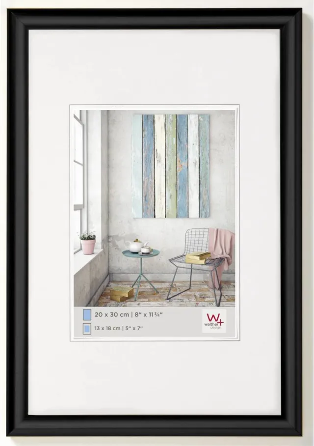 Walther Trendstyle - Kunststof lijst - Fotoformaat 40x60 cm - Zwart