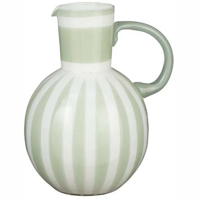 Mica Decorations Bazaar Vaas - H21 x Ø18 cm - Glas - Lichtgroen