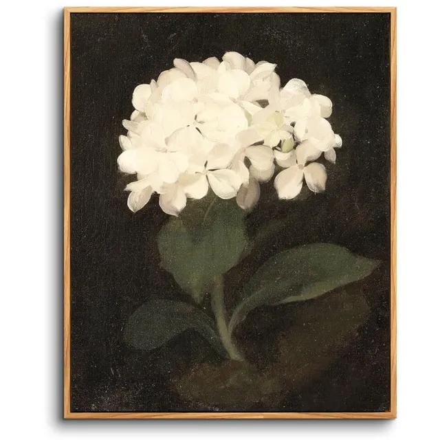 My Ninki ® Esthetische Kunst aan de Muur met Vintage Bloemen en Hout, 30 x 40 cm, voor Diverse Ruimtes natuur
