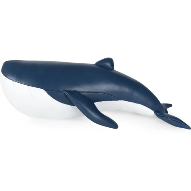 Zuny Whale-Wave-Boekensteun-Midnight-Blue-1-Kg. donkerblauw, wit