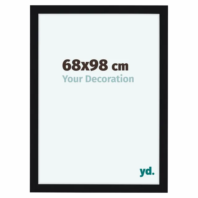 yd. Your Decoration - Fotolijst 68x98 cm - MDF - Zwart Hoogglans - Como