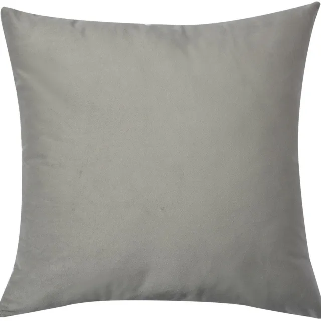 Clayre & Eef Kussenhoes 45x45 cm Grijs Synthetisch