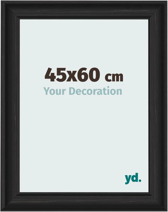 yd. Your Decoration - Fotolijst 45x60 cm - MDF - Zwart Houtnerf - Lazio