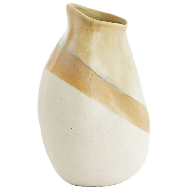Light & Living vaas Yulara (33x20 cm) crème/bruin