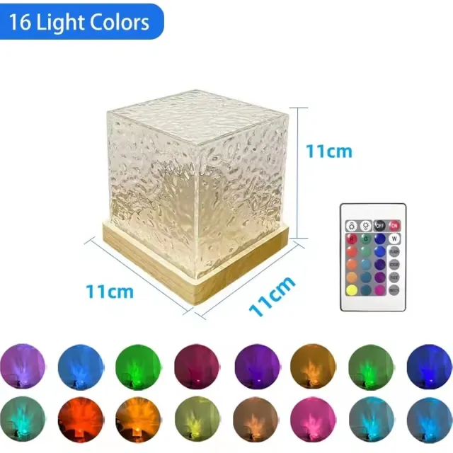 Live Livé® 16-Kleur Nachtlamp – Dynamische Draaiende Waterrimpel Lamp Niet specificeren