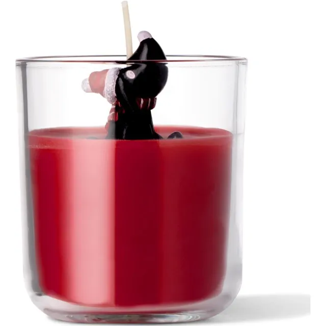 HEMA Takkie kaarsvaas ⌀8x14cm glas (rood)