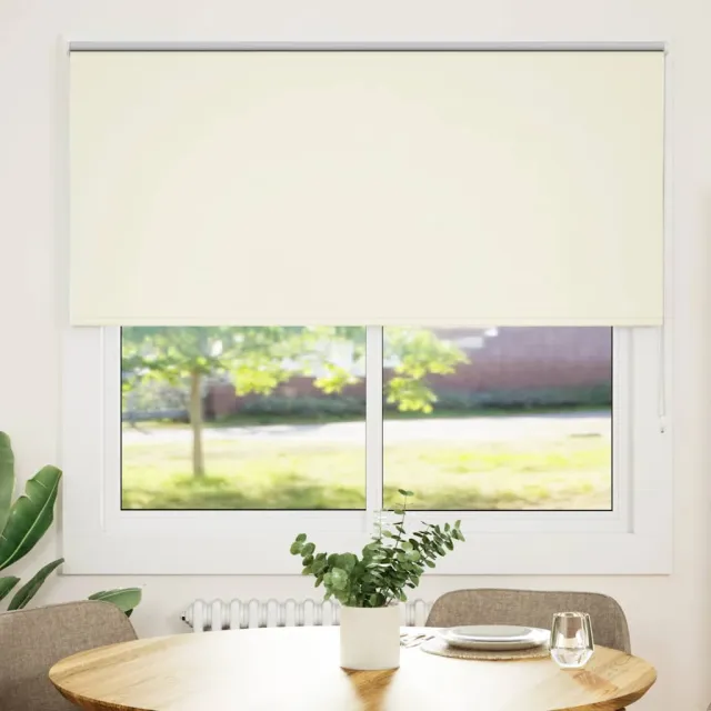 vidaXL Rolgordijn verduisterend 150x175 cm stofbreedte 146,6 cm Wit
