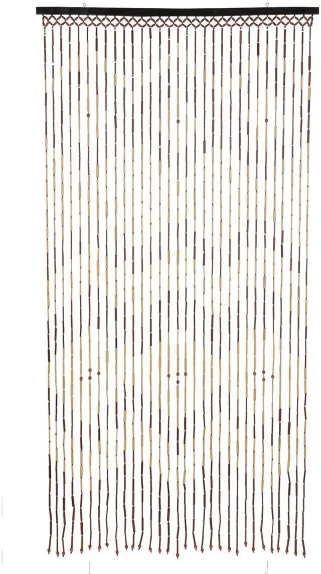 EH Excellent Houseware Bamboe deurgordijn, 90 x 180 cm Bruin