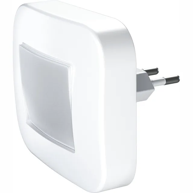 LEDVANCE Nachtlicht LED: voor stopcontact, LUNETTA Hall / 0,20 W, 220…240 V, Warm wit, 3000 K, body materiaal: polycarbonate (pc), IP20 Weiß