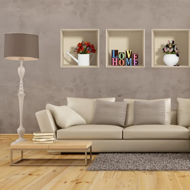 Ambiance Sticker 3D-effect sticker Love Home 30 x 90 cm Multi color