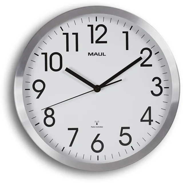 Maul MAULmove radiogestuurde wandklok zilver