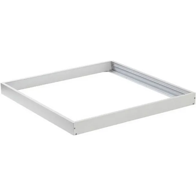Aigostar LED paneel opbouw - 60x60cm Framesysteem Type A - Wit aluminium - 5cm hoog incl. schroeven Donkergroen