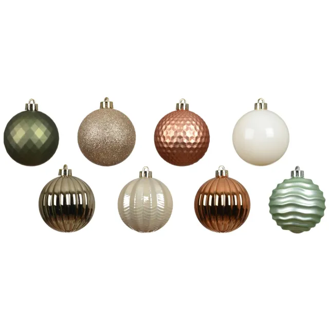 Decoris kerstballen onbreekbaar Multi