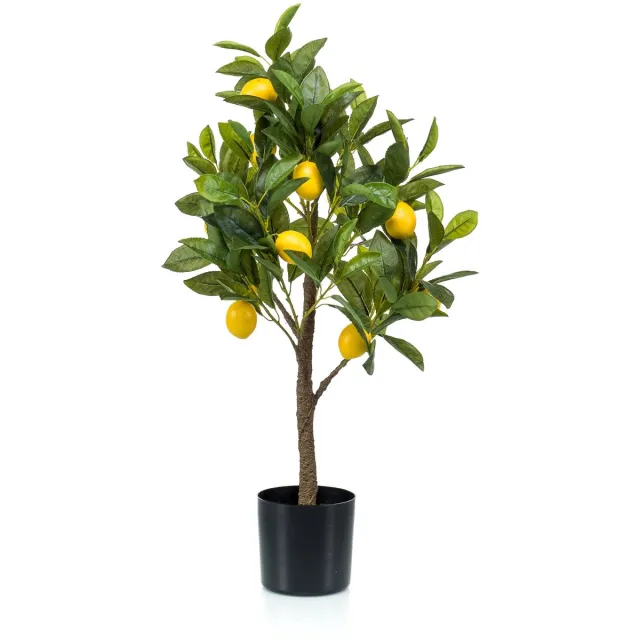 Emerald Kunstboom citroen 72cm - Kunstplant voor binnen Groen