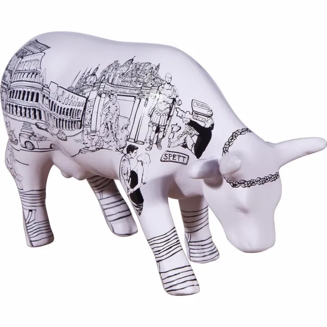 cowparade Cow Parade Roma Cow (medium ceramic) black/multiple colour