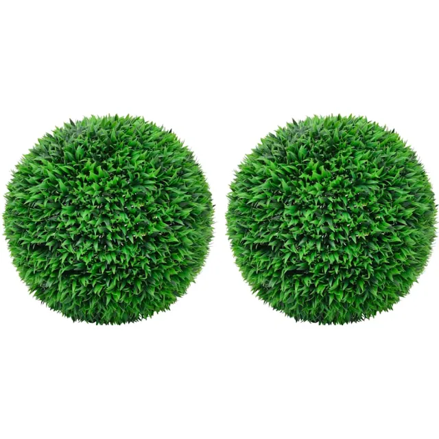 vidaXL Kunstbuxusbollen 2 st 55 cm Groen