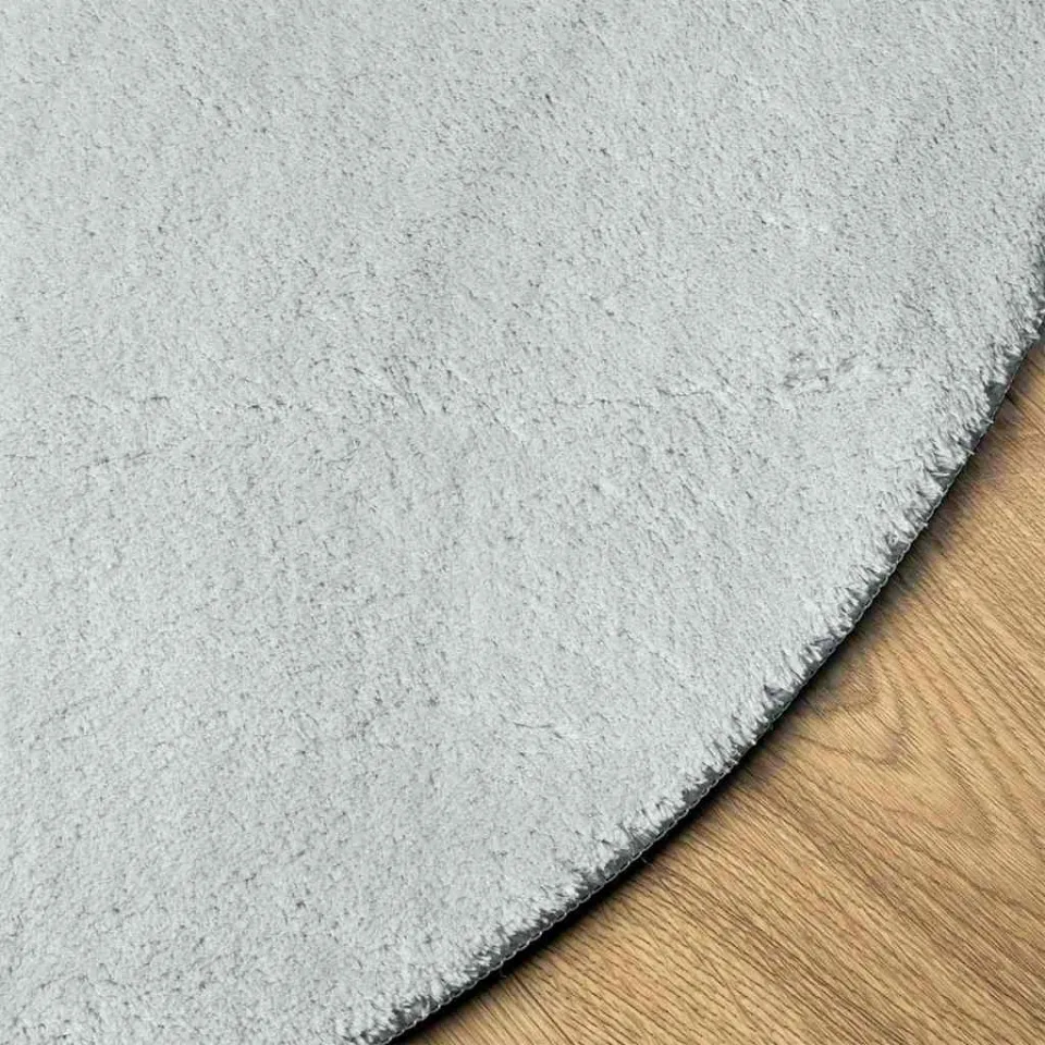 vidaXL Tapijt HUARTE Grijs 140 x 200 cm 100% Polyester, foto 4
