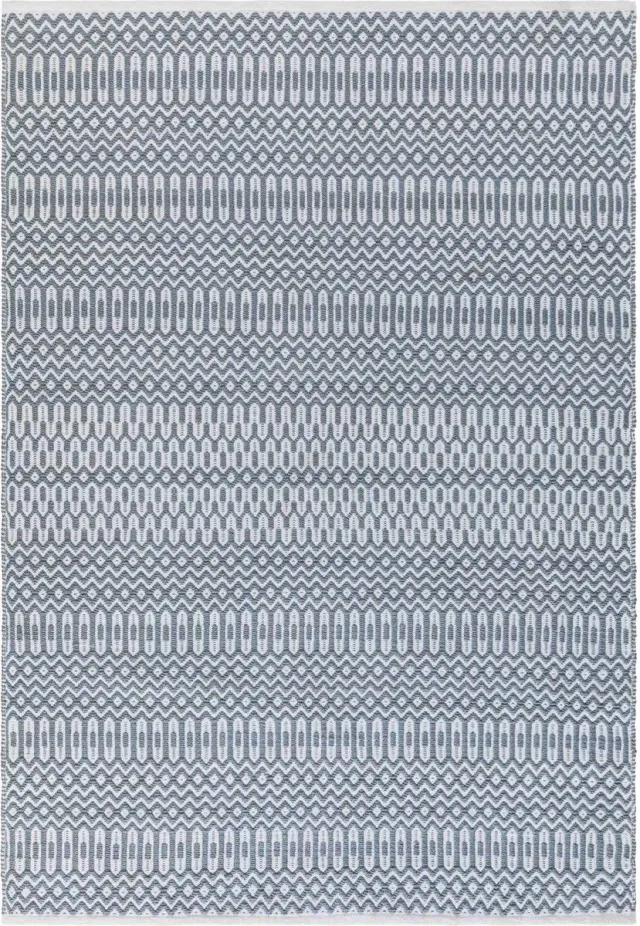 Eazy Living Easy Living - Easy Living Halsey Duck Egg Vloerkleed - 200x290 - Rechthoek - Buiten,Laagpolig Tapijt - Modern - Blauw, Wit