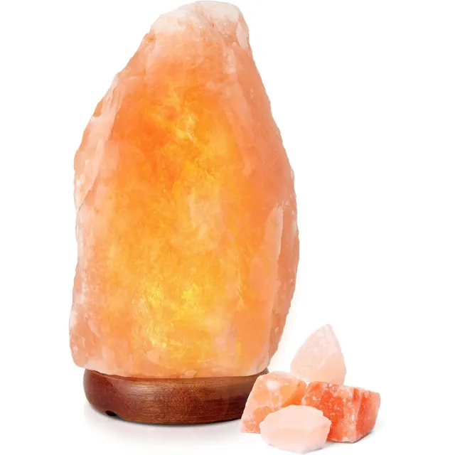 The body source Zoutlamp – Salt Lamp – Woonkamer Accessoires – Tafellamp - Nachtlampje veelkleurig