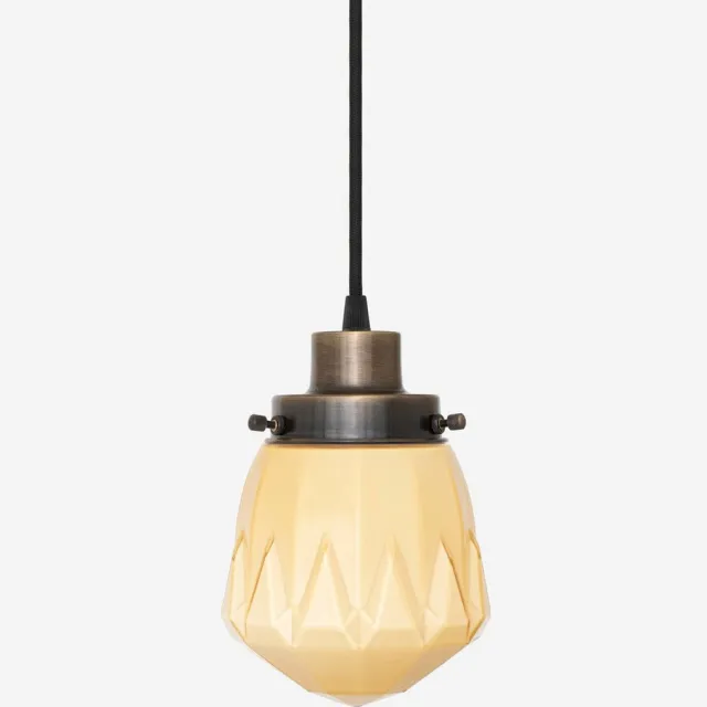 Coloured by Art Hanglamp aan snoer Rocket Sunny 20's Brons - Art Deco Trade Zachtgeel
