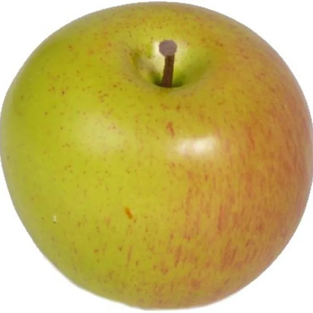 Bellatio Flowers & Plants Kunstfruit - appel - verzwaard - 8 cm - decoratiefruit - sier - fruitschaal Multi