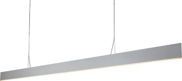 Fantasia Rotterdam LED hanglamp in wit aluminium, 250 cm lang, 42W SMD LED, 3000K warm wit licht, 2940 lumen, dimbaar, IP20