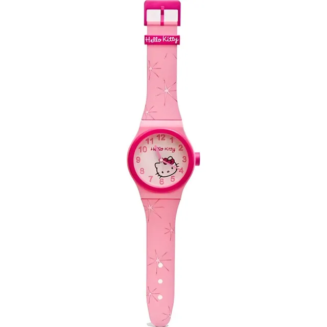 Hello Kitty Klok - Langwerpig - Kunststof - 20x95 cm Roze