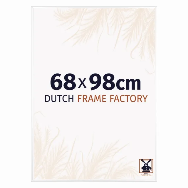 Dutch Frame Factory Fotolijst 68x98 cm - Aluminium - Wit Hoogglans - Kampen