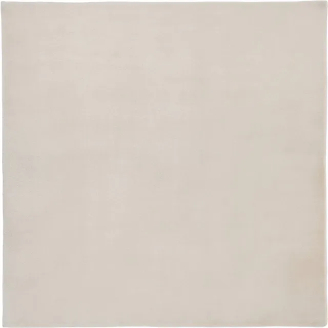 Beliani VANTIRA - Vloerkleed - Lichtbeige - 160 x 160 cm - Kunstbont