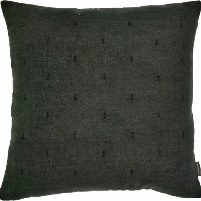 Linen & More Kantha Slub New Forest Groen Kussen -45 X 45