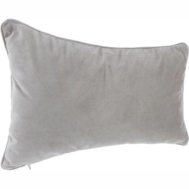 Atmosphera Créateur d'intérieur® Atmosphera Bank/sierkussens huiskamer Sophia - 30 x 50 cm - Zilvergrijs - polyester - met rits Lichtgrijs