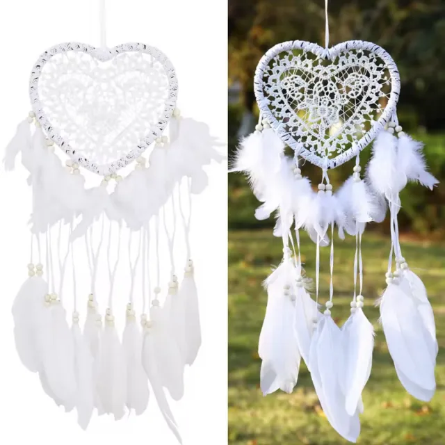 CHPN Dromenvanger - Droomvanger - Dream-Catcher - Dream-Catcher - Wit - 55CM incl hanger - Cadeau - Dromen - Woondecoratie