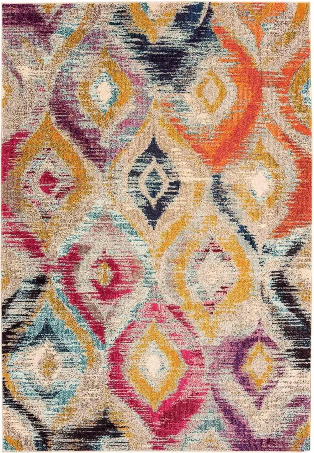 Eazy Living Easy Living - colores-col-08 Vloerkleed - 200x300 - Rechthoek - Laagpolig Tapijt - Modern - Meerkleurig