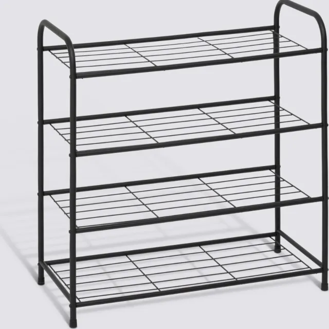 5Five® Metalen schoenenrek 12 paar Five® - Zwart - Eenvoudig monteerbaar