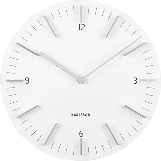Karlsson Wandklok Detailed - Wit - Ø30cm