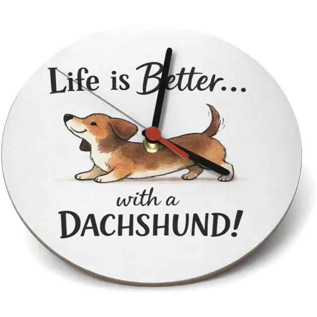 Mr Cadeautjes Klok rond Ø 19 - design Een grappige, trotse quote over een specifiek hobbydier of d | cadeau Wit