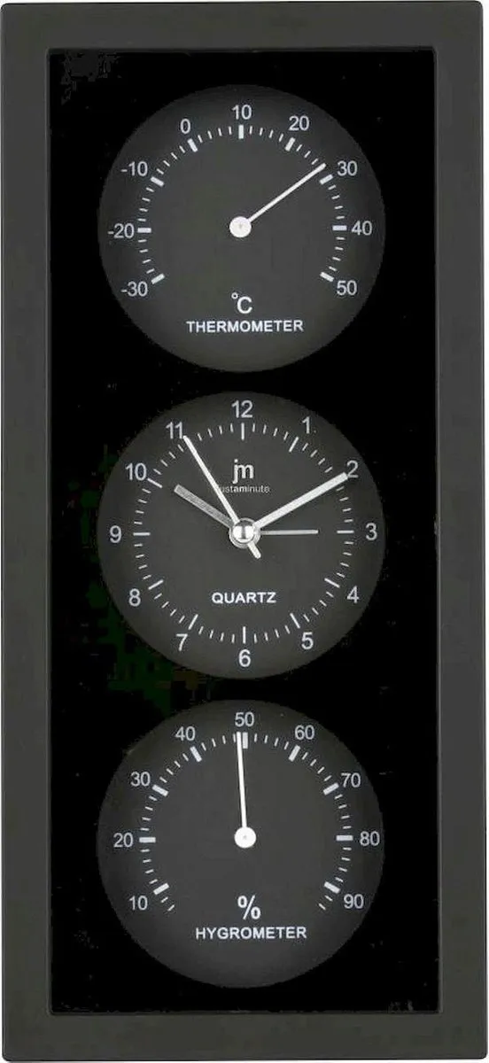 Lowell Wandklok Lowell - JA7071N Zwart