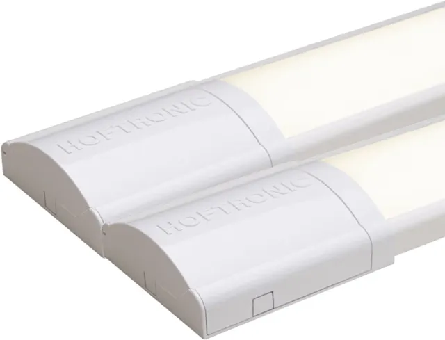 HOFTRONIC 2x HOFTRONIC - LED Batten 150cm - 50W 6000 Lumen - 4000K Neutraal wit - LED TL Armatuur - Voor werkplaats, schuur en als onderbouwverlichting - Incl. montageklemmen & quick connector - 5 jaar garantie
