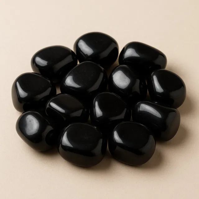 S4H Obsidiaan Getrommelde Stenen 100 gram – Beschermende Edelsteen | S4H Premium Kwaliteit 0bsidiaan