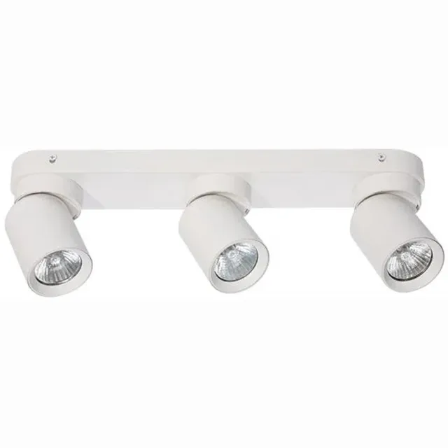MasterLED Moderne 3-punt spotlamp met verstelbare GU10-spots Timo - Wit