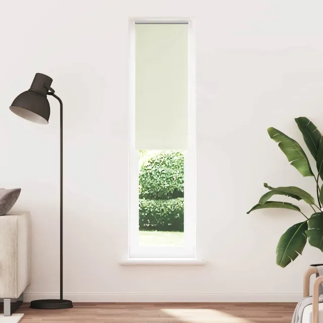 vidaXL Rolgordijn verduisterend 50x210 cm stofbreedte 45,7cm polyester Wit