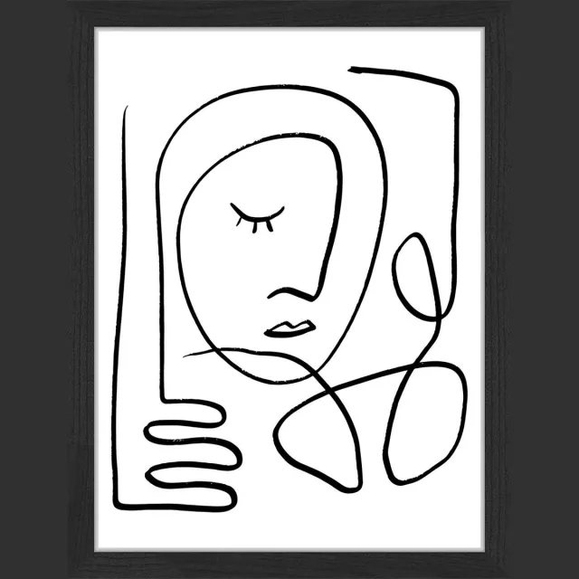 LIV Corday Trendy Line ingelijste digitale print 43x33cm zwart wit By Liv Corday