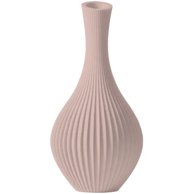 Layvo ELORI Vaas - Bloesem - D13 x H25 cm - droogbloemen vaas - japandi - gerecycled plastic