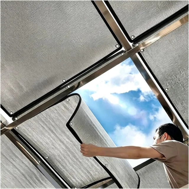 KZQ Verduisterende Warmteregulerende Raamfolie Met Zuignappen Dubbelzijdig Reflecterend Anti Uv Waterdicht Herbruikbaar 80x100 Cm Voor Huis En Camper Zoals in de figuur wordt getoond