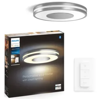 Philips Hue Plafondlamp Being Zilver 22,5w Met Hue Dimmer Switch
