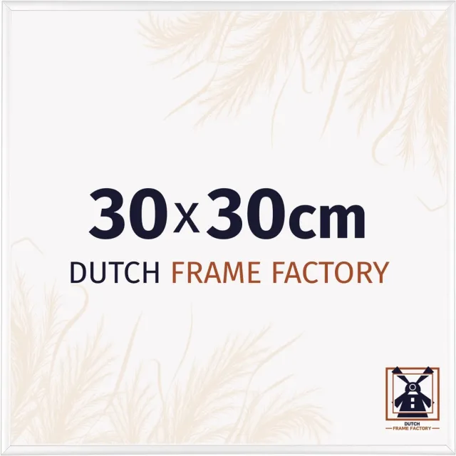 Dutch Frame Factory Fotolijst 30x30 cm - Aluminium - Wit Hoogglans - Kampen