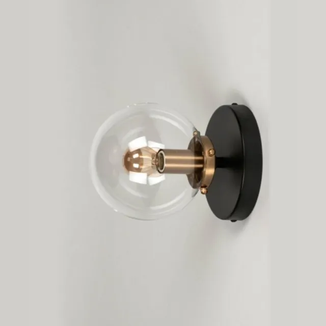 Lumidora Plafondlamp 73412 - Plafonniere - OMAR - E14 - Zwart - Goud - Messing (kleur) - Metaal - ⌀ 15.5 cm