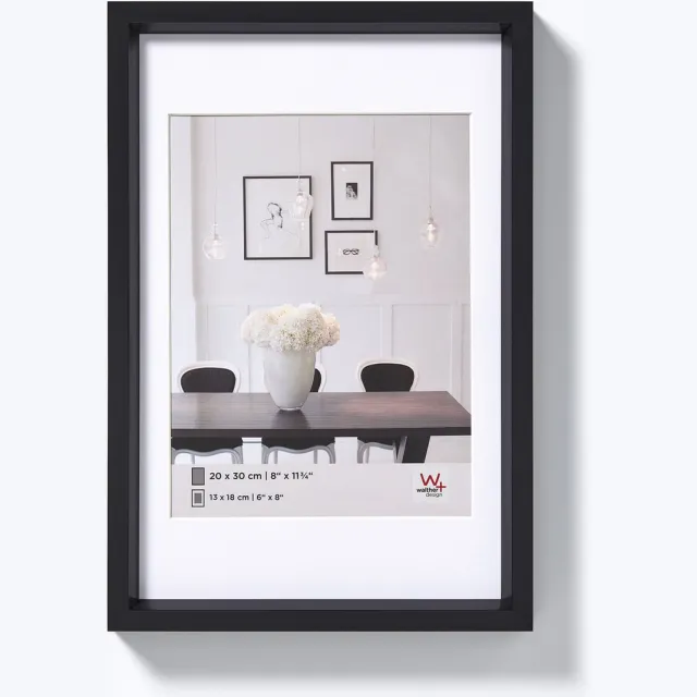 Walther Steel Style - Kunststof lijst - Fotoformaat 30x45 cm - Zwart